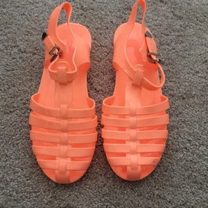 Neon orange Aldo jellies